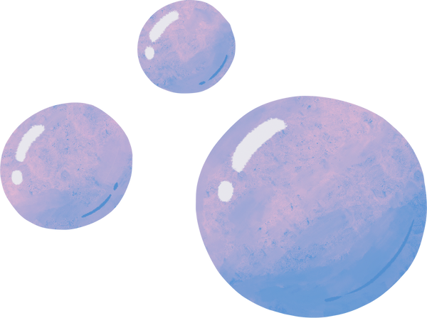 Stylized Watercolor Bubbles